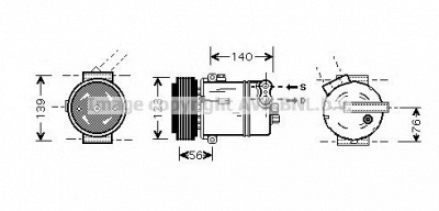 AVA QUALITY COOLING olk463 -  Компрессор, кондиционер